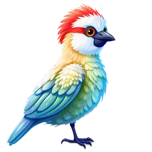 Fluffy Cartoon Bird Png 42 PNG image