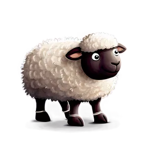 Fluffy Cartoon Sheep Png 25 PNG image