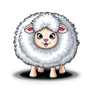 Fluffy Cartoon Sheep Png Wuh92 PNG image