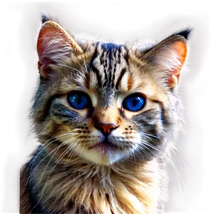 Fluffy Cat Drawing PNG Eih27 PNG