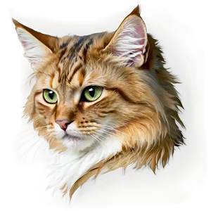 Fluffy Cat Ear Graphic Png Pwu74 PNG image