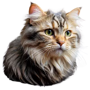 Fluffy Cat Head Picture Png 06132024 PNG image