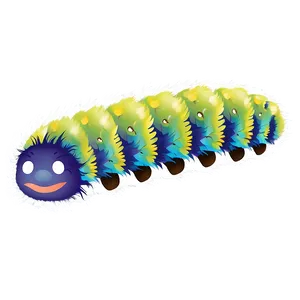 Fluffy Caterpillar Cute PNG Skk PNG