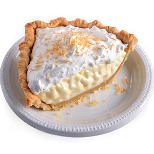 Fluffy Coconut Cream Pie PNG 05232024