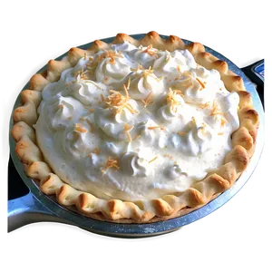 Fluffy Coconut Cream Pie PNG Kfu43