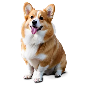 Fluffy Corgi PNG Rla
