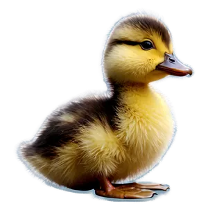 Fluffy Duck Chick PNG 05032024