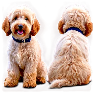 Fluffy Goldendoodle Png Buw PNG image