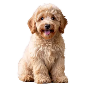 Fluffy Goldendoodle PNG Ugr31 PNG