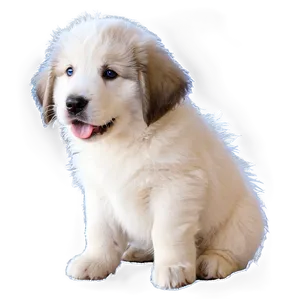 Fluffy Great Pyrenees Puppy PNG 37 PNG