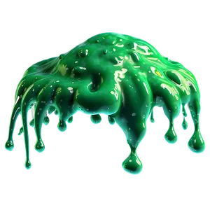 Fluffy Green Slime PNG 41