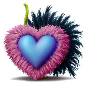 Fluffy Heart Emoji Png Design 51 PNG image