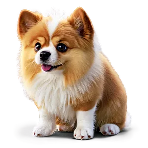 Fluffy Kawaii Dog Cartoon Png 06292024 PNG image