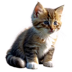 Fluffy Kitten Png 05232024 PNG image