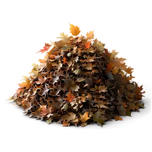 Fluffy Leaf Pile PNG 45