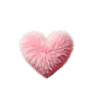 Fluffy Pink Heart Emoji PNG 23