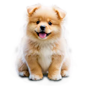 Fluffy Puppy PNG 05062024