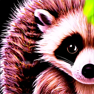 Fluffy Raccoon Tail PNG 36