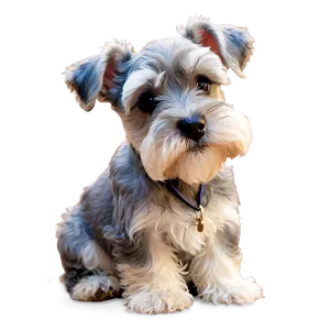 Fluffy Schnauzer Puppy PNG Iry PNG