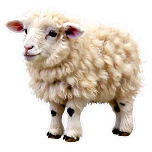 Fluffy Sheep PNG 98