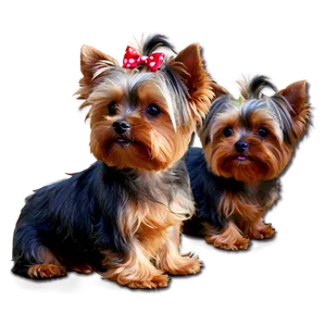 Fluffy Yorkie Pet PNG Dvc51 PNG