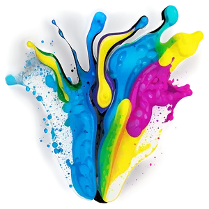 Fluorescent Color Splash PNG Eko PNG
