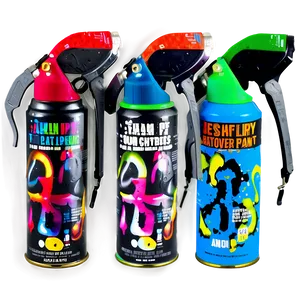 Fluorescent Spray Paint PNG Vos