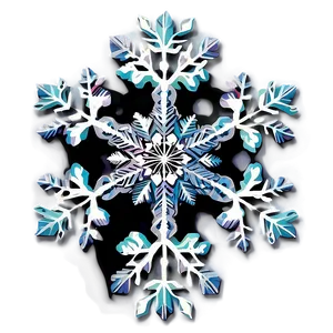 Flurry Snowflake Silhouette Png 04292024 PNG image