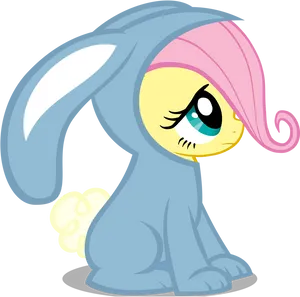 Fluttershy Bunny Costume PNG image