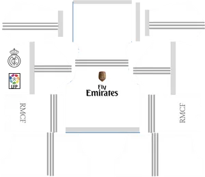 Fly Emirates Soccer Jersey Template PNG image