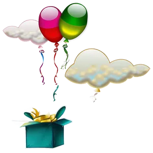 Flying Birds Balloon PNG Spg84
