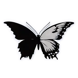 Flying Butterfly Silhouette PNG 30