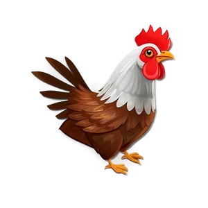 Flying Cartoon Chicken Png 06272024 PNG image