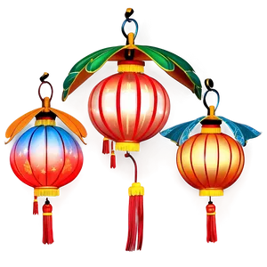 Flying Chinese Lantern Png 06262024 PNG image