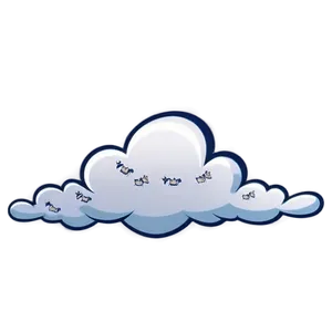 Flying Cloud Cartoon PNG 06122024 PNG