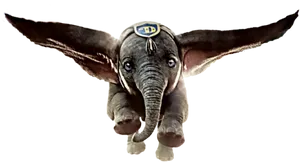 Flying Dumbo Elephant PNG image