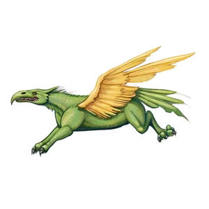 Flying Griffin Monster PNG 10