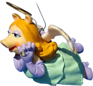 Flying Pig Figurinewith Angel Wings