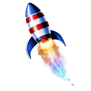 Flying Rocket PNG 06252024 PNG