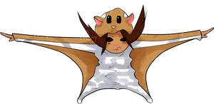 Flying_ Squirrel_ Cartoon_ Character PNG