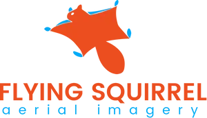 Flying Squirrel Logo Aerial Imagery