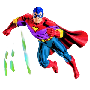 Flying Superhero Figure Png 06242024 PNG image