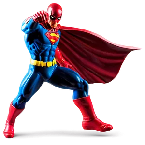 Flying Superhero Figure PNG 75