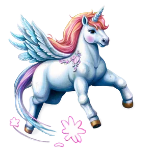 Flying Unicorn Png Hnn PNG image