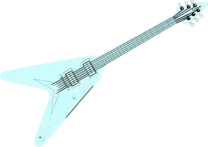 Flying V Guitar Outline