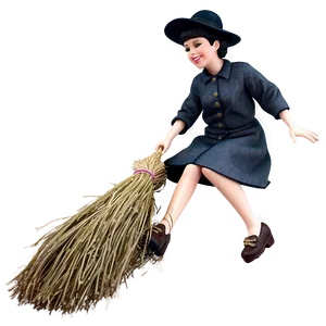 Flying Witch Broom PNG 38