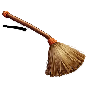 Flying Witch Broom PNG Drc49