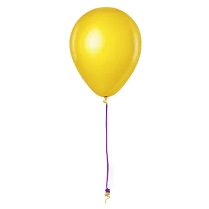 Flying Yellow Balloon PNG Bgb PNG