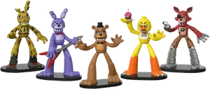 Fnaf_ Character_ Figurines PNG image