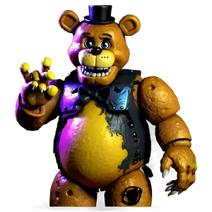 Fnaf Nightmare Fredbear PNG 05212024